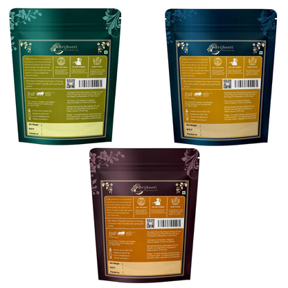 Brijbooti Neem Karela Jamun Powder For Health Care - 300 Gr (100 Gr Each)