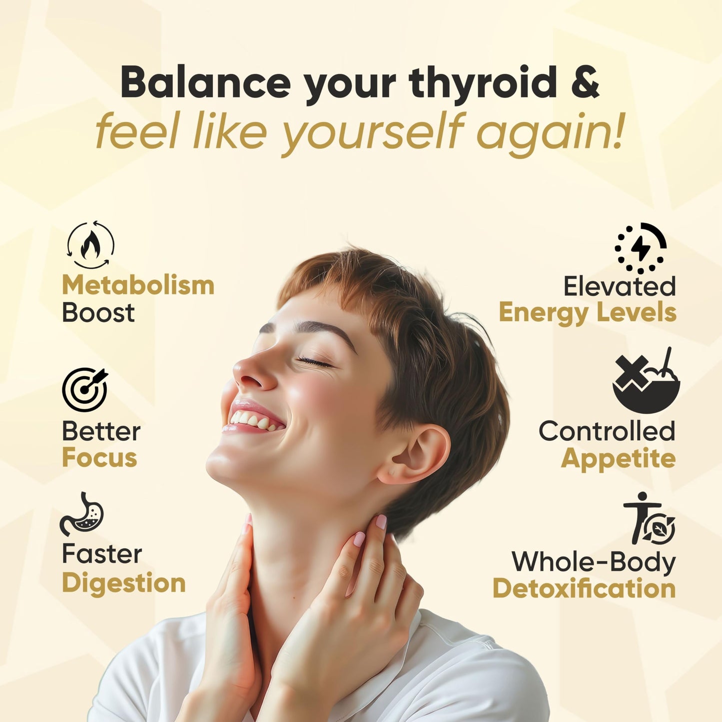 Vitaminnica Thyroid Support Capsules – 60 Vegan Capsules with Iodine - Energy