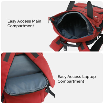 THE CLOWNFISH Chromepack Travel Laptop Backpack for Men and Women | Fit- image 4