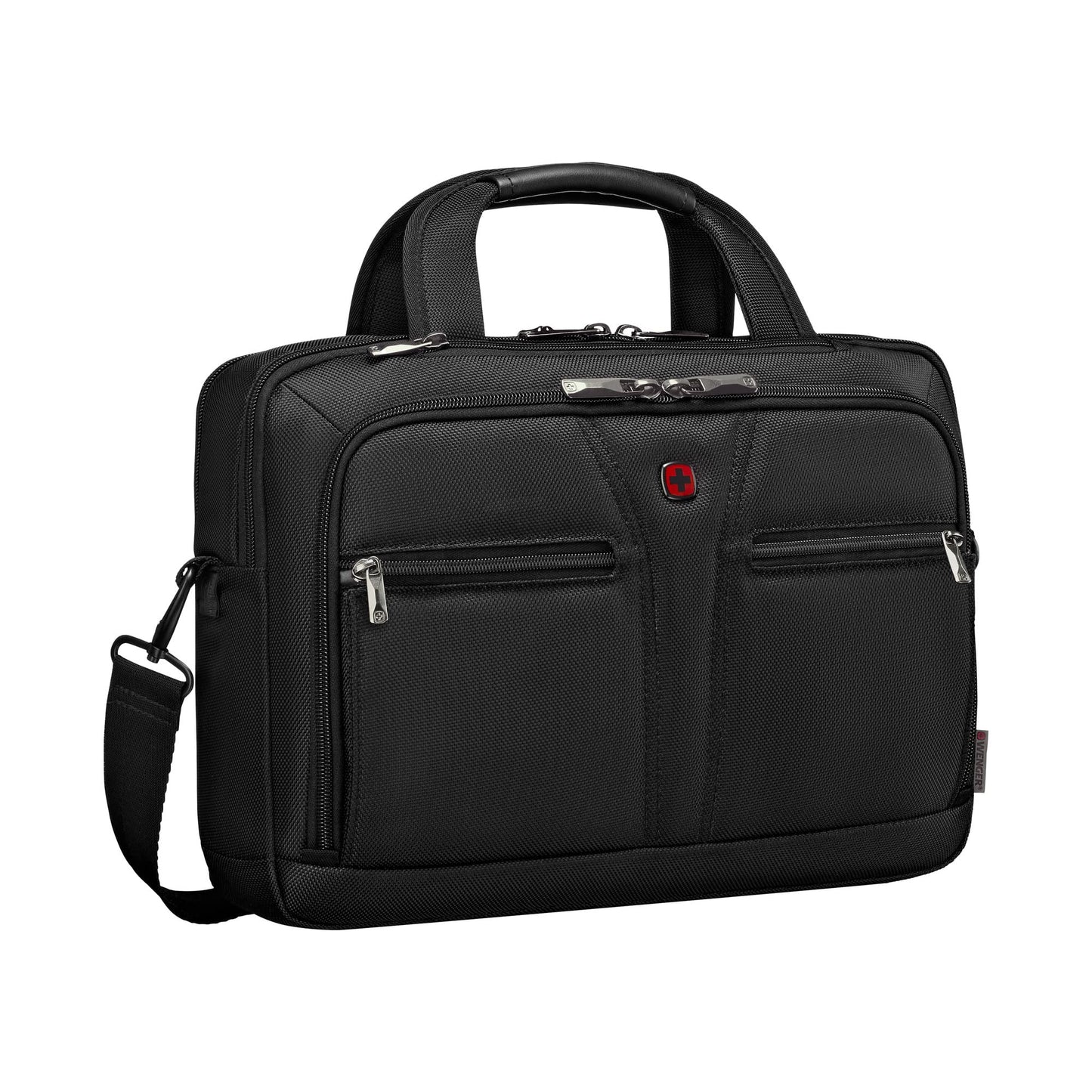 WENGER, BC Pro, 11.6-13.3 Inch Laptop Briefcase, 10 Liters Black Swiss Designed-Blend of Style and Function, 612269