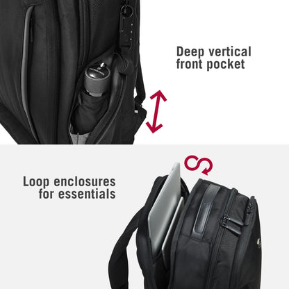 Victorinox Swiss Designed Altmont Professional Essential Laptop Backpack, 24 Litres Black (602154)