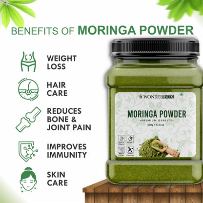 WonderBox Moringa Leaf Powder - 500 Gm | Rich in Vitamin C, Antioxidant- image 6