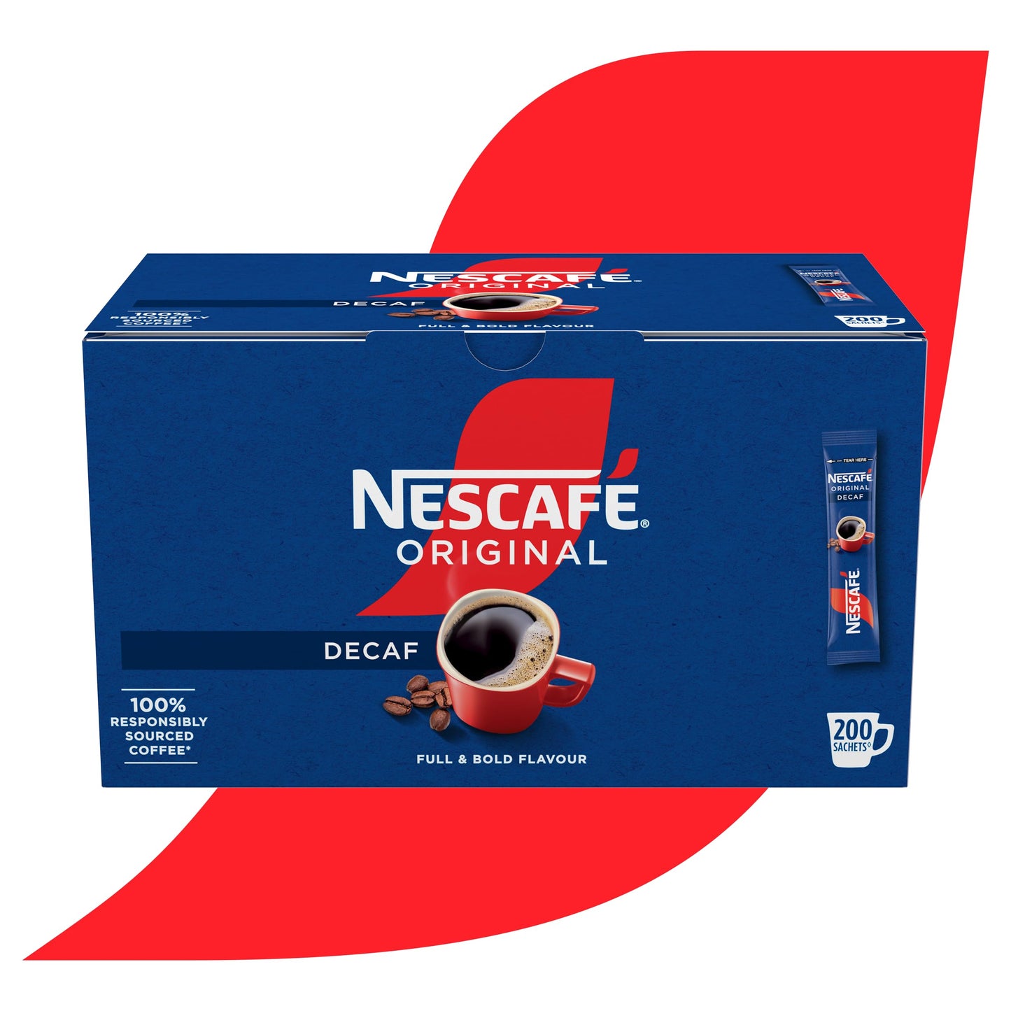 Nestle Original Decaffeinated Coffee Sticks 1.8 Gram,Box Of 200 Sachets