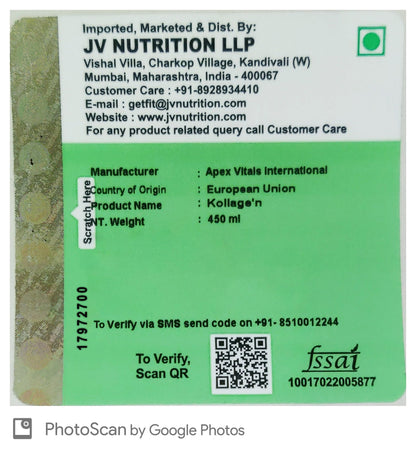 Apex Vitals Liquid Collagen – Type 1 & amp; 3 with Hyaluronic Acid, Vitamin C Mohai Ignes Mineral Water | Supports Joint Health | Fast Absorption | EFSA & FSSAI Certified | Wild Berries - 30 Servings