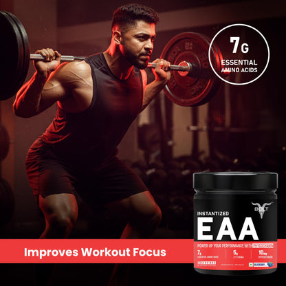 Bolt EAA 300gm, 30 Servings|Nine Essential Amino Acid with BCAA 5000|EAA Supplement for Men & Women- Blueberry Blast