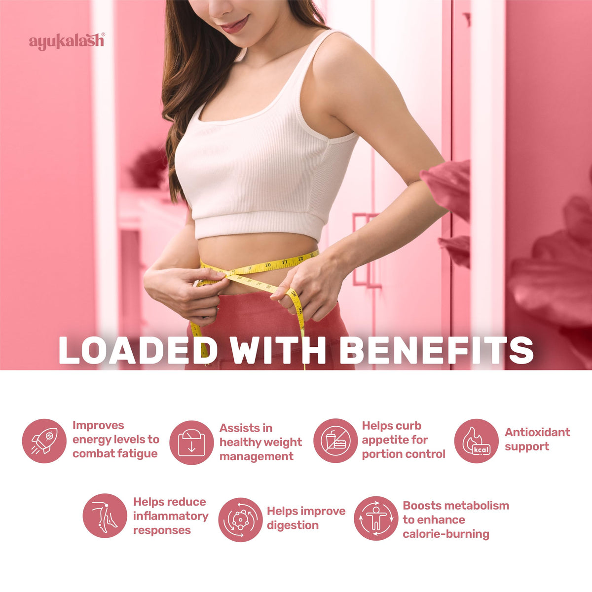 Ayukalash Weight ‘n’ Shape Tablets (30) – L-Carnitine, Garcinia, Green Tea & Green Coffee, Vegan – Men & Women