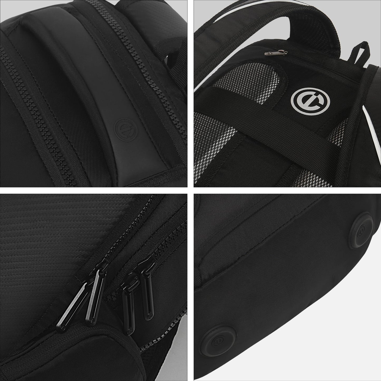 CARLTON Laptop Backpack 22L With Ergonomic Back Panel and Grab Handle, Concealed Back Pocket, Gadget Compartment & Expander |Carbon Black | Berkeley