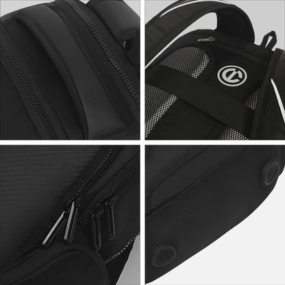 CARLTON Laptop Backpack 22L With Ergonomic Back Panel and Grab Handle, Concealed Back Pocket, Gadget Compartment & Expander |Carbon Black | Berkeley