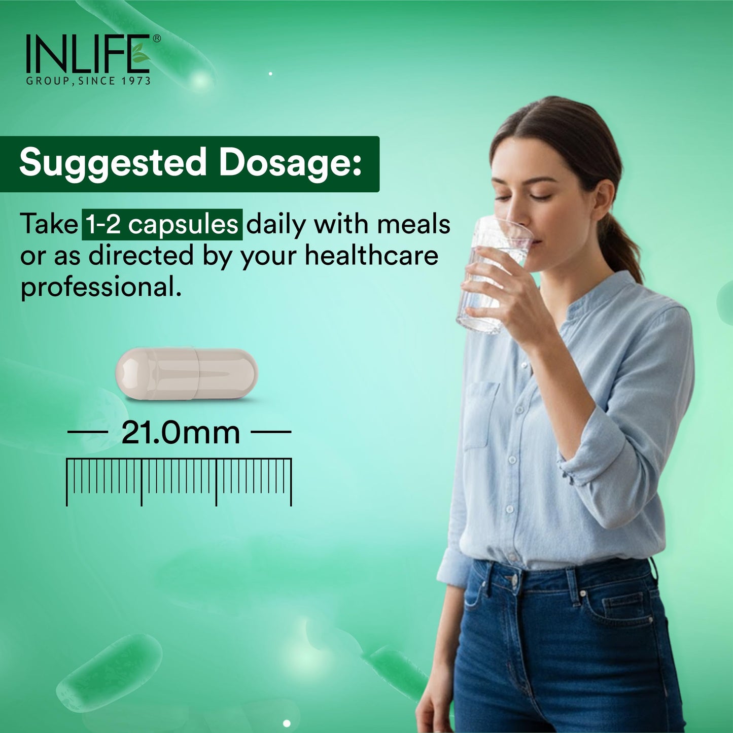 INLIFE Probiotics Forte 25 Billion CFU, 14 Strains with Lactobacillus Reuteri, Gut Digestive & Immune Health, Men Women, 60 Veg Capsules (Pack of 2)