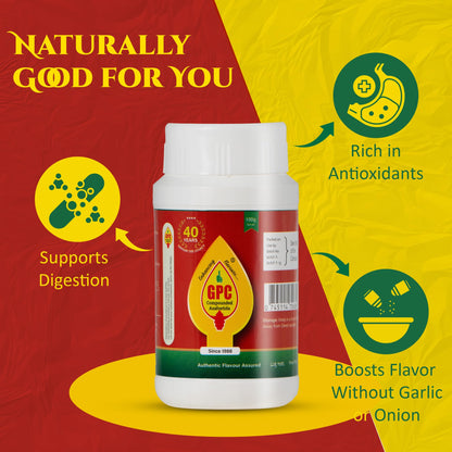 GPC Compounded Hing Powder 100g | Superfine Strong Asafoetida Blend for Rich Flavour and Taste | Zero Added Colors & Preservatives, Antioxidant-Rich, Digestive & Aromatic Spice