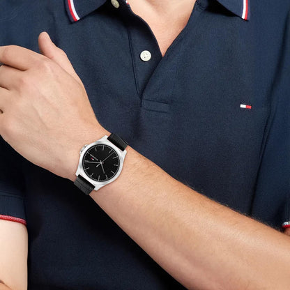 Tommy Hilfiger Analog Black Dial Watch for Men TH1710550W