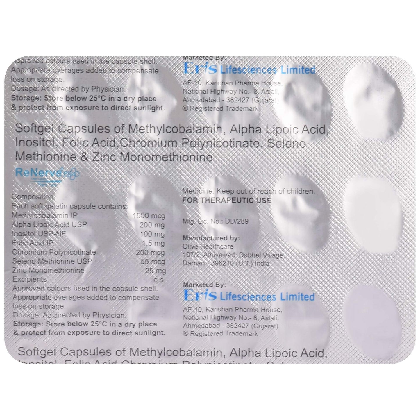 Renerve Plus - Strip of 15 Capsules