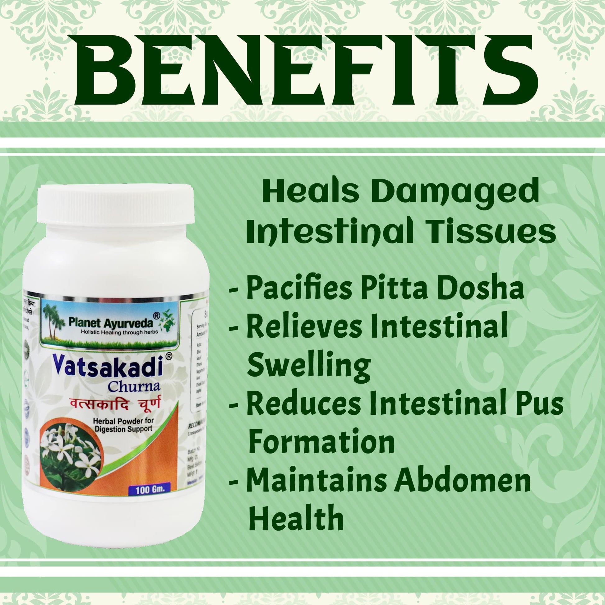 Planet Ayurveda Vatsakadi Churna, 100 gms, "Ayurvedic Medicine for Ulce- image 5