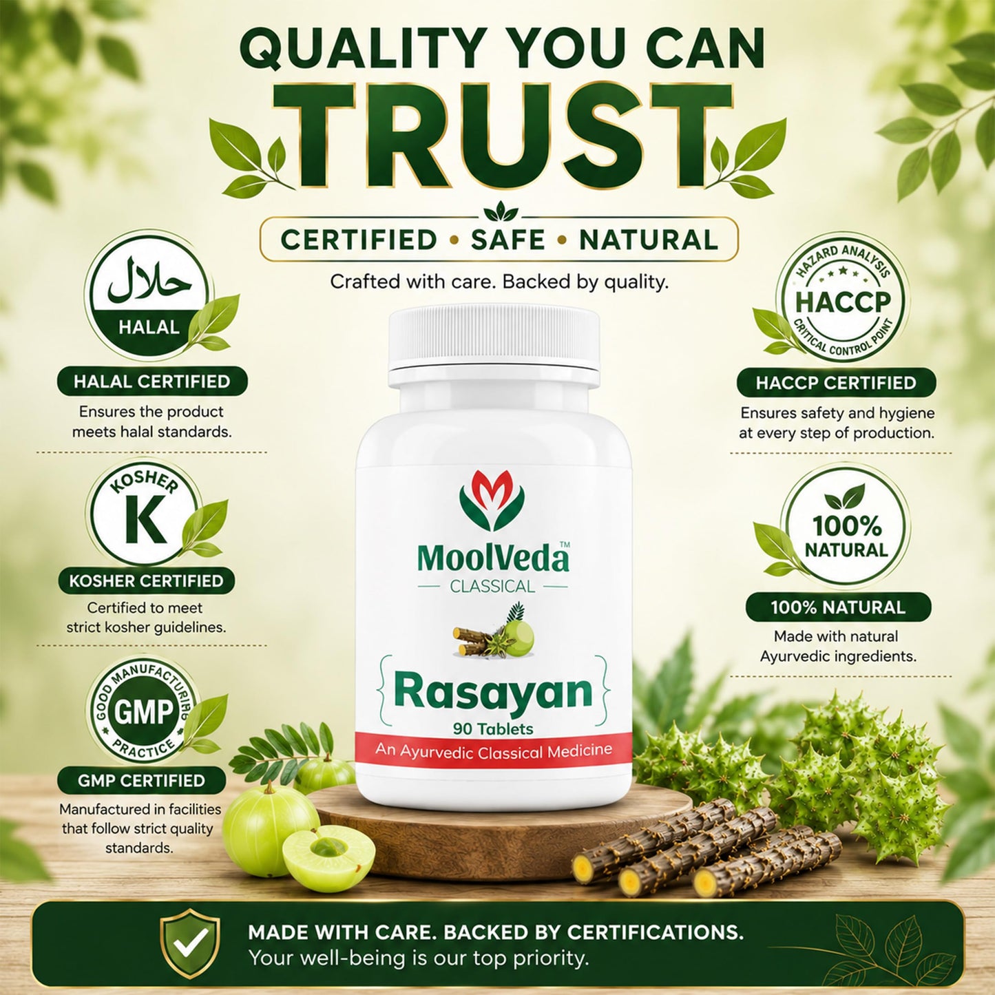 Moolveda Rasayan 90 Veg Tablets (Pack of 2)