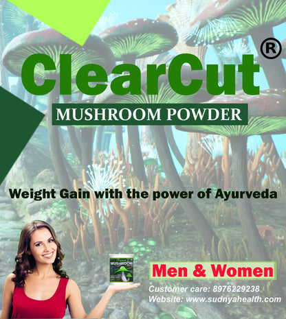 ClearCut Mushroom Weight gainer Ayurvedic Powder for Men women 200 g