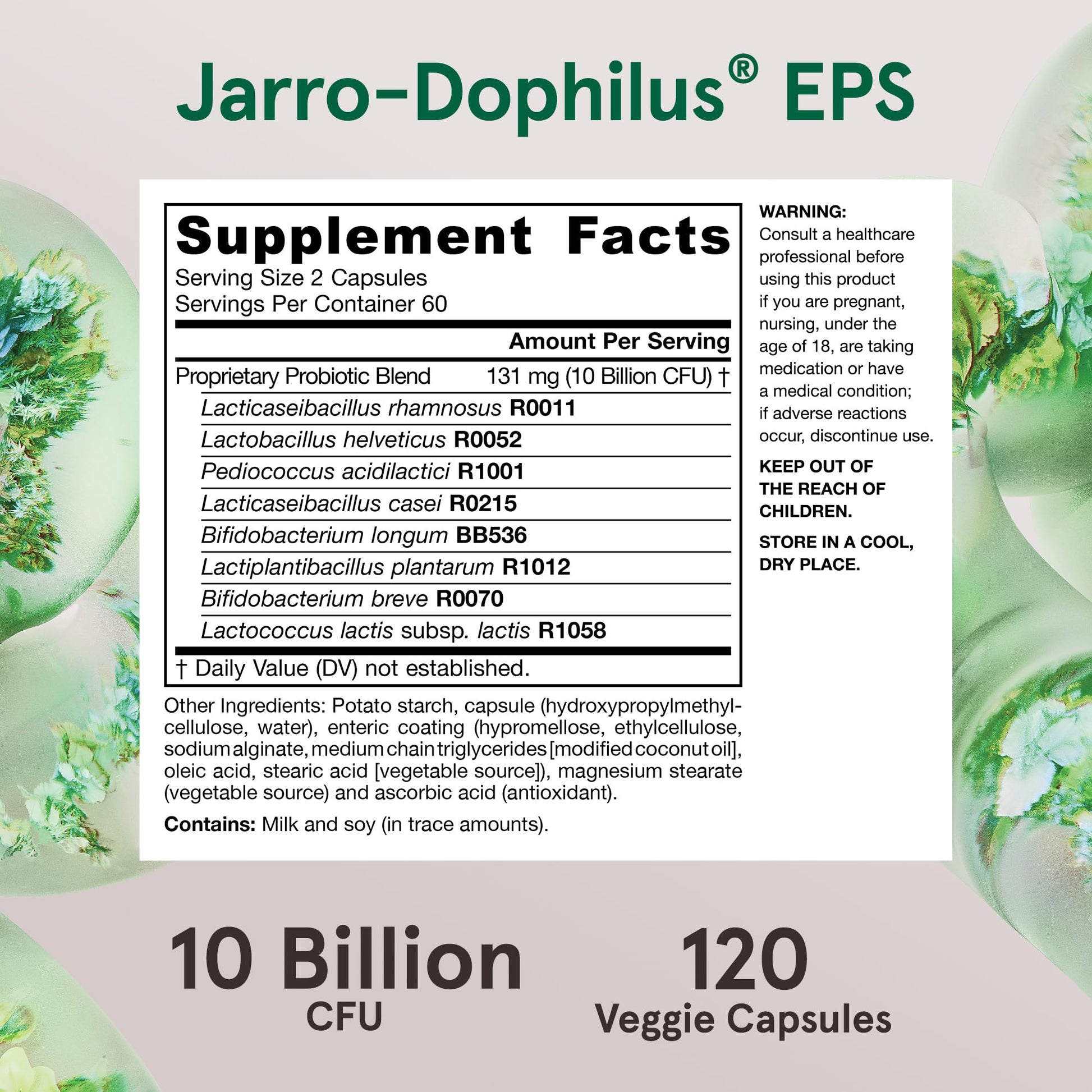 Jarrow Formulas Jarro-dophilus + Eps 120 Vegetarian Capsules AD- image 6
