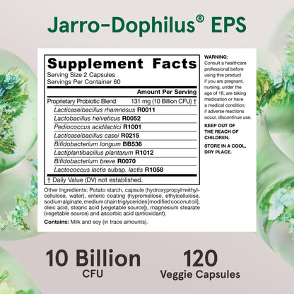 Jarrow Formulas Jarro-dophilus + Eps 120 Vegetarian Capsules AD- image 6