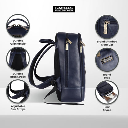 HAMMONDS FLYCATCHER Genuine Laptop Backpack - The Ultimate Combination Of Style And Comfort For Men And Women,Perfect For Any Adventure/Perfect For Tech Lovers For Upto 14 Inch Laptop - Blue,35 Litre