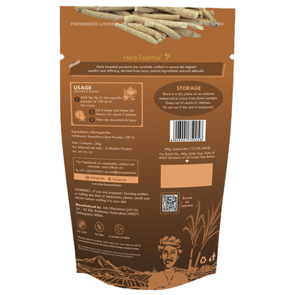 Herb Essential Pure Ashwagandha Powder - 50 G- image 5