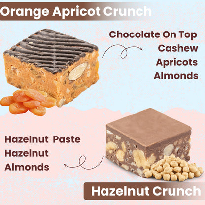 THE SWEET BLEND All Flavours Crunch Box 500g | 20 Unique Flavoured Chocolate Mithai | Sweet & Crunchy Indian Snack | Assorted Sweets Gift Pack for Raksha Bandhan - Rakhi
