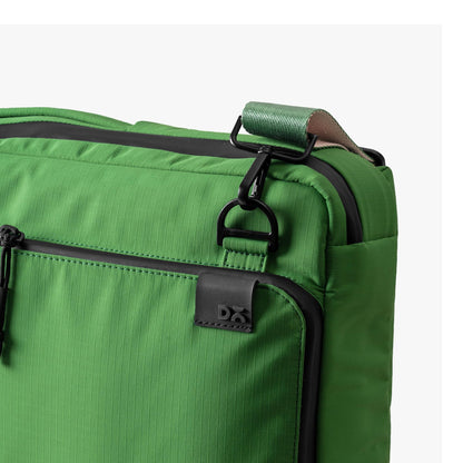 DailyObjects Pivot Convertible Briefpack Bag (16L) |Unisex|Fits 13/14/15.6 inch Laptop/Macbook Pro/Air|Lightweight|Stylish Backpack|Office/Daily Use/Travel|Multi Pocket|Adjustable Strap-Green