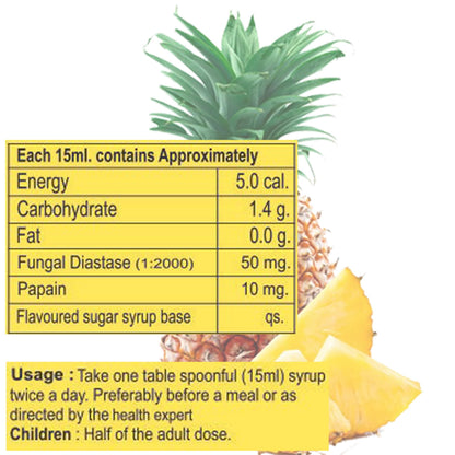 Knoll Healthcare Corsizyme Syrup Digestive Enzyme | Booster Great Taste Of Mix Fruit Strong And Better Immunity Delicious Pineapple Flavour 200ML