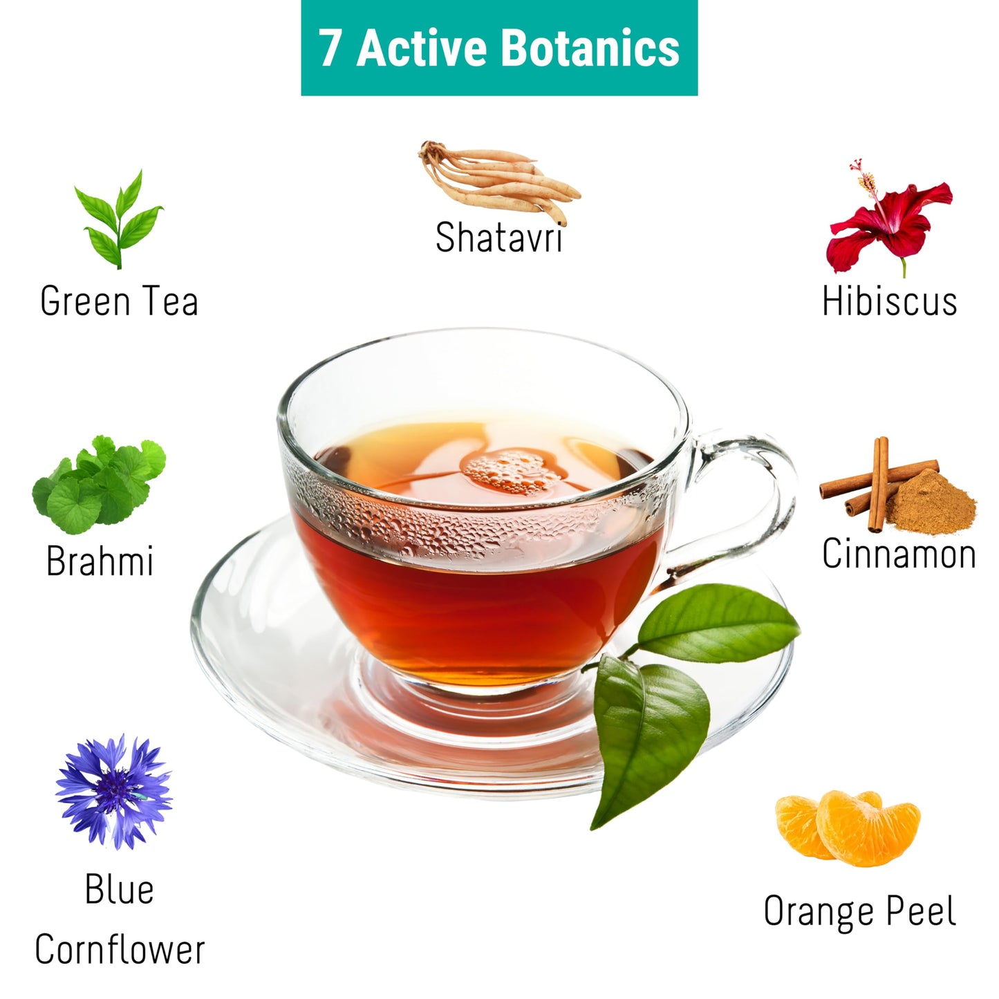 OH CHA - Evening Cleanse | Detox Green Tea with Brahmi, Shatavari, Cinnamon, Blue Cornflower, Hibiscus, Citric Rinds | Cleanse Worries Away | 100% Whole Green Tea Leaves | 35g Tin Caddy