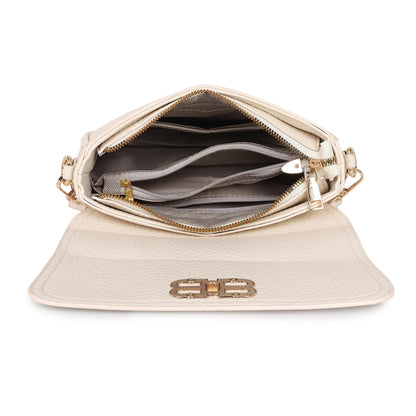 Pramadda Pure Luxury Trendy Shoulder Handbag Collection | Sling Crossbody Bag for Women | Purse For girls. (Emma- Beige)