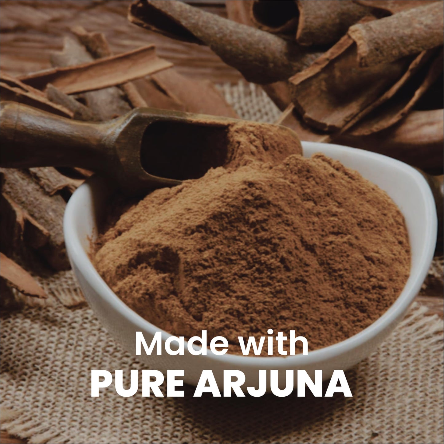 Smart Organics Arjuna Powder – 100% Pure & Natural Arjuna Bark Powder | Supports Heart Health & Wellness | 100g (7oz) | Vegan & Non-GMO