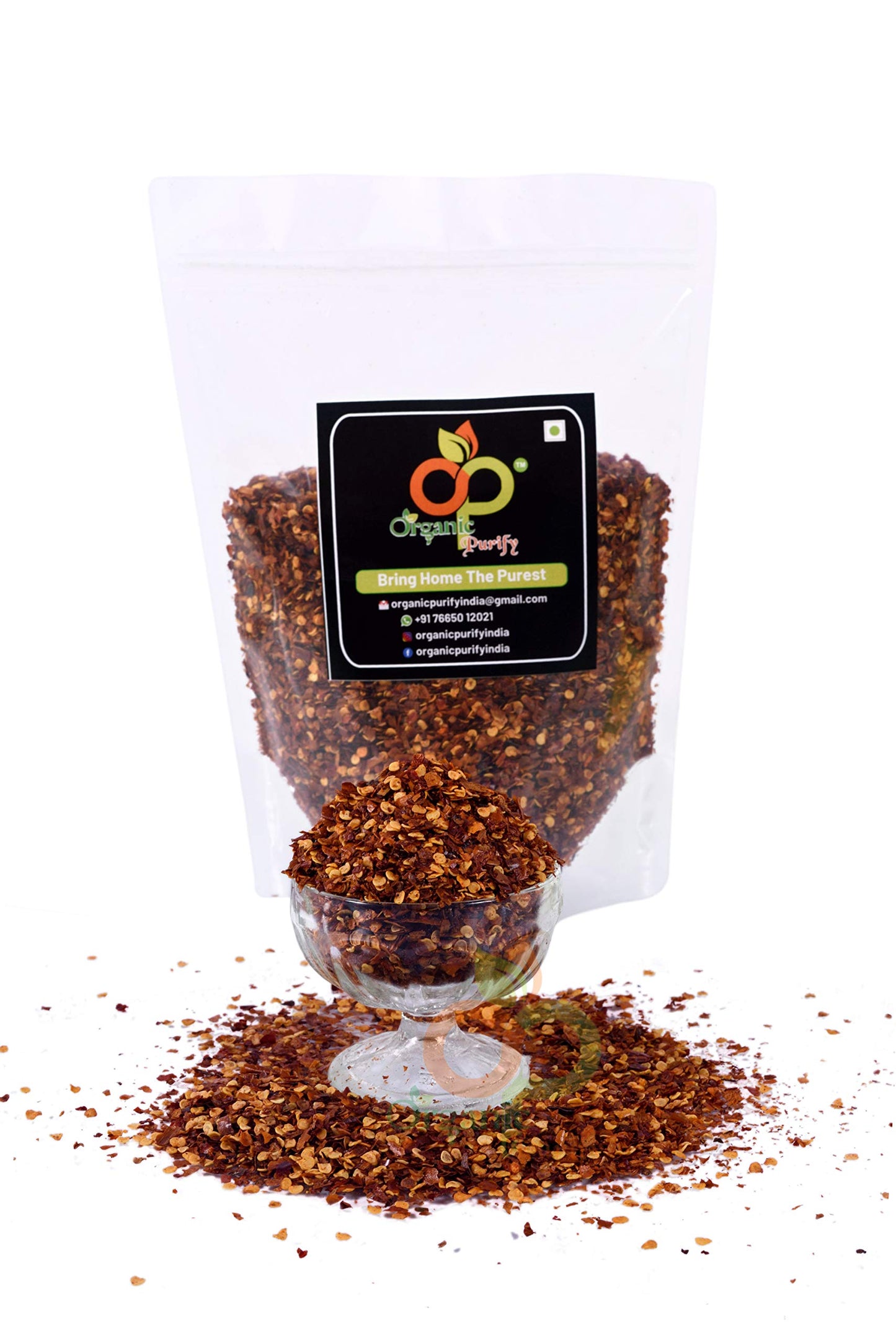 Organic Purify Red Chilli Flakes Seasoning 200GM