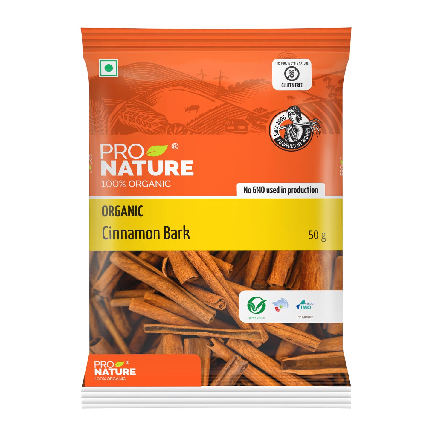 Pro Nature 100% Organic Cassia Bark Sticks -50g | Premium Dalchini Stick | Aromatic Whole Spices | Rich In Antioxidants | Everyday Cooking & Smoothies