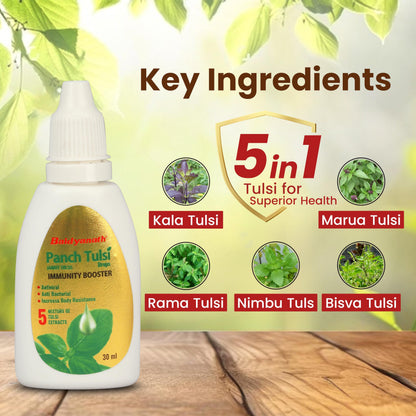 Baidyanath Ayurved Panch Tulsi Drops - 30 ml | Natural Immunity Booster- image 4