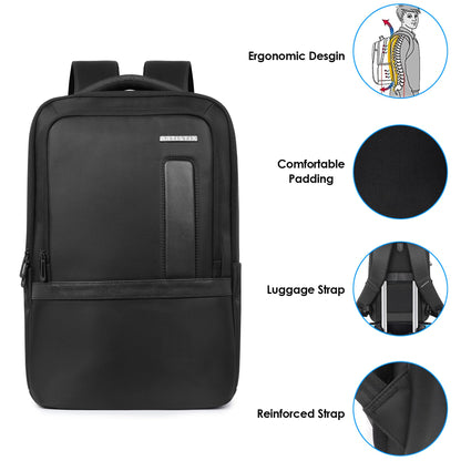 Artistix TechPort Business Backpack For Men 27 L Office Travel Backpack with 16 inch Laptop Compartment Heavy Duty Water-resistant Material Laptop Bag, Black