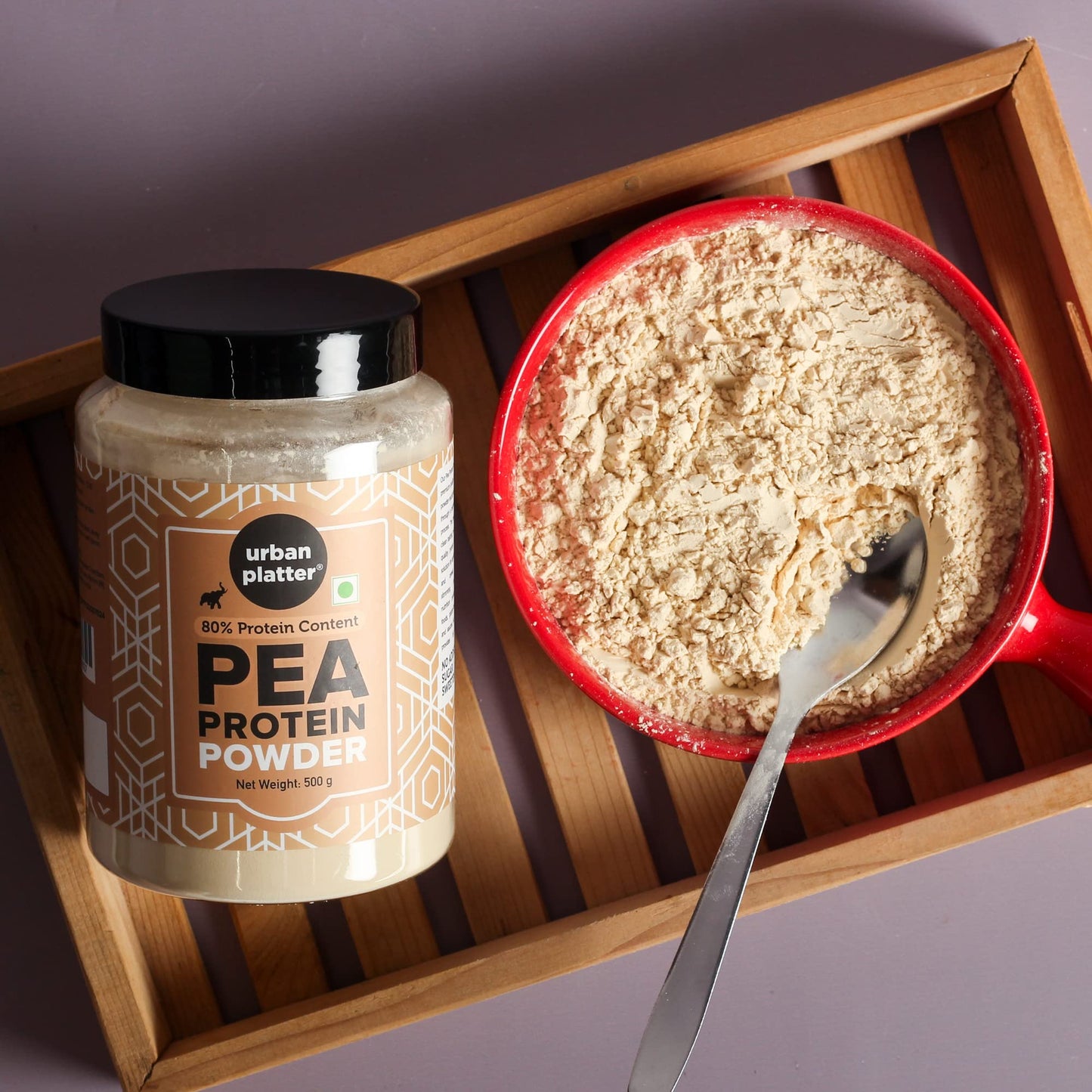 Urban Platter Pure Pea Protein Powder, 500g- image 3