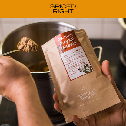 Spiced Right Awadhi Biryani Masala Powder (100g) | Authentic Flavors for Perfectly Spiced Biryani | Premium Handcrafted Spice Mix | Exquisite Indian Cuisine | Spicy and Flavorful Masala Mix