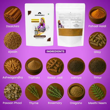 Namakwali Premium Pahadi Magic Mix Masala Hand ground on Ulkhyaari, SharkTank India Product | 100% Organic (200 g (Pack of 1))