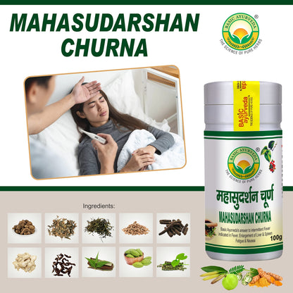 Basic Ayurveda Mahasudarshan Churna (100 gram)- image 6