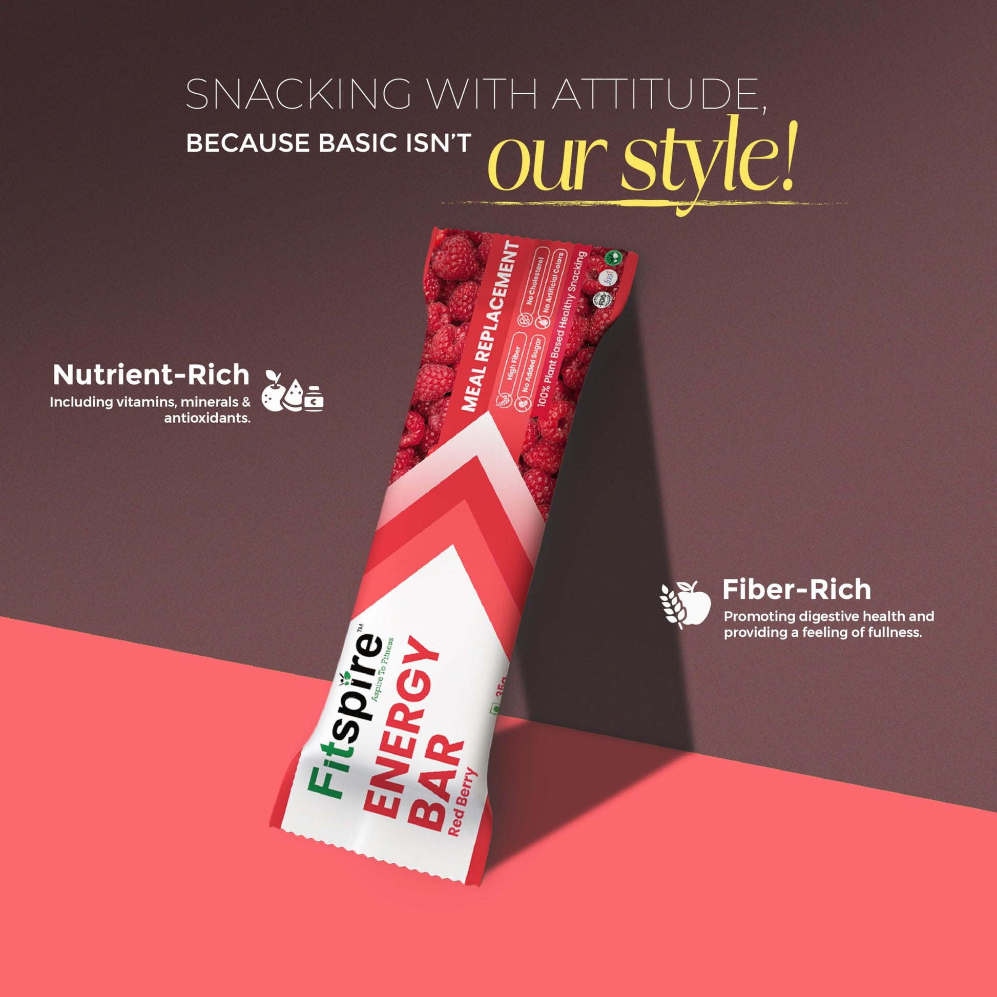 Fitspire Banana Walnut Energy Bar | 21g Protein With Premium Advanced W- image 4