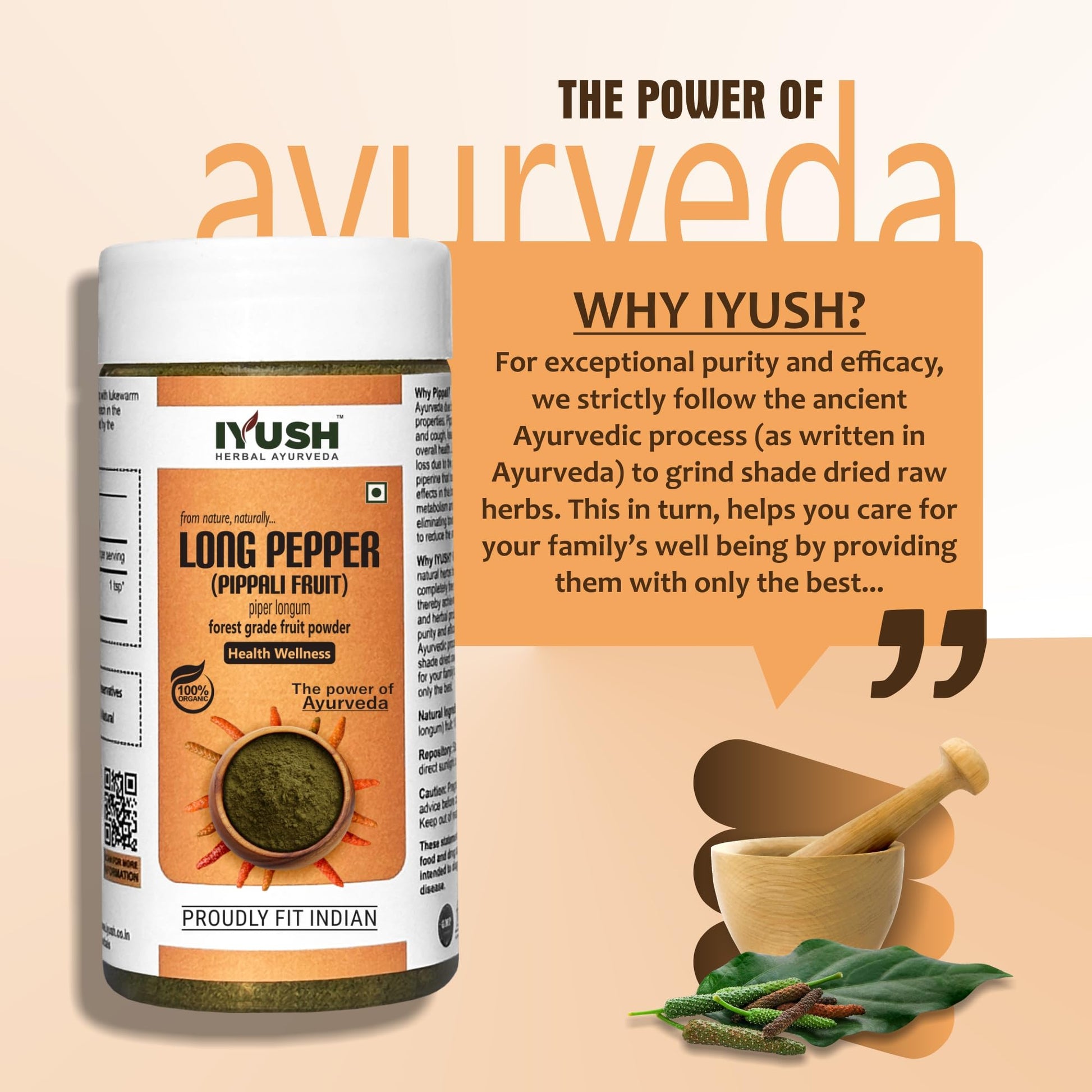 IYUSH Herbal Ayurveda Long Pepper Powder – 250gm | Pipli Powder | Pipli- image 3