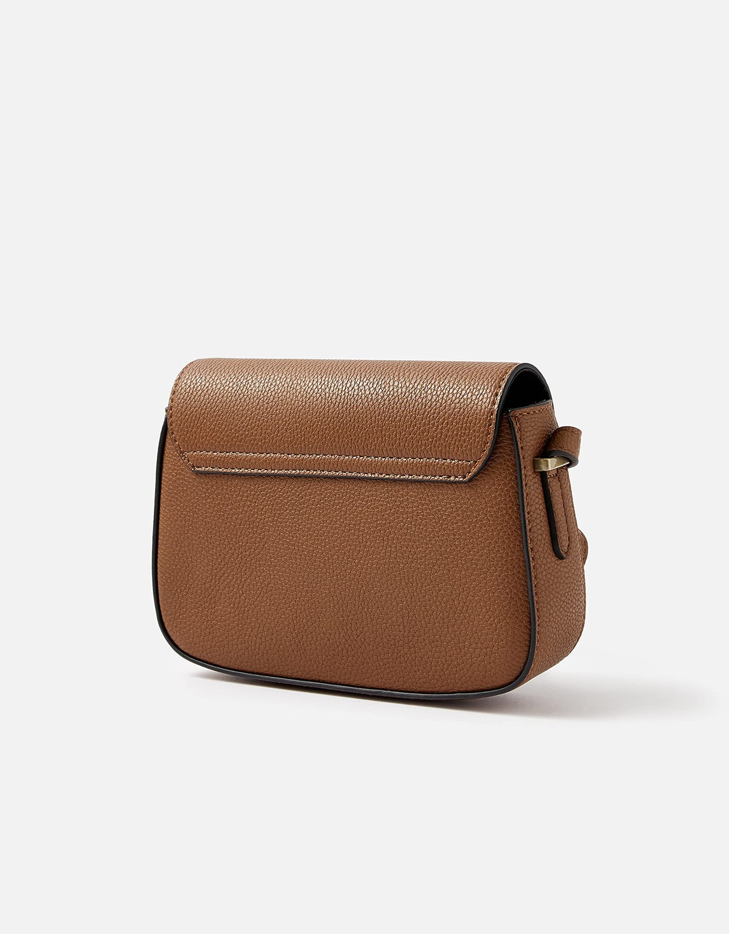 Accessorize London Women's Brown Faux Leather Tan Britney Bee Sling Bag | Daily Use Messenger Ladies Purse, Stylish Side Bag For Women