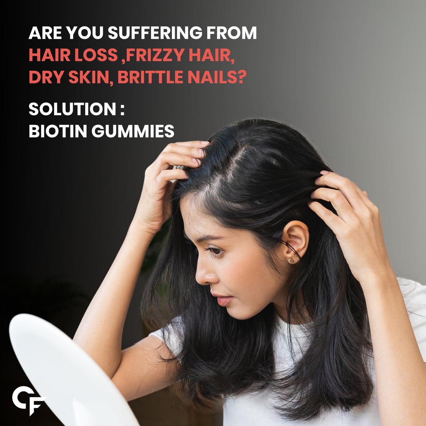 Carbamide Forte Biotin Gummies for Hair Growth|Hair growth Gummy for Lo- image 3