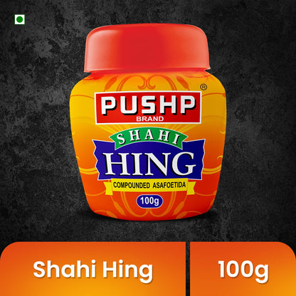 Pushp Shahi Hing | 100g | India's Strongest Hing Powder | Pure Asafoetida | Quality Blend | No Preservatives