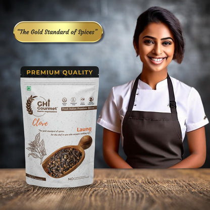GOURMET HEALTH IMPRESSIONS Superior Grade Whole Clove (Laung) 50g - Rich Aroma, Handpicked, Non-GMO - Perfect for Flavorful Cooking & Aromatic Infusions | GHI Foods | GHI SPICES