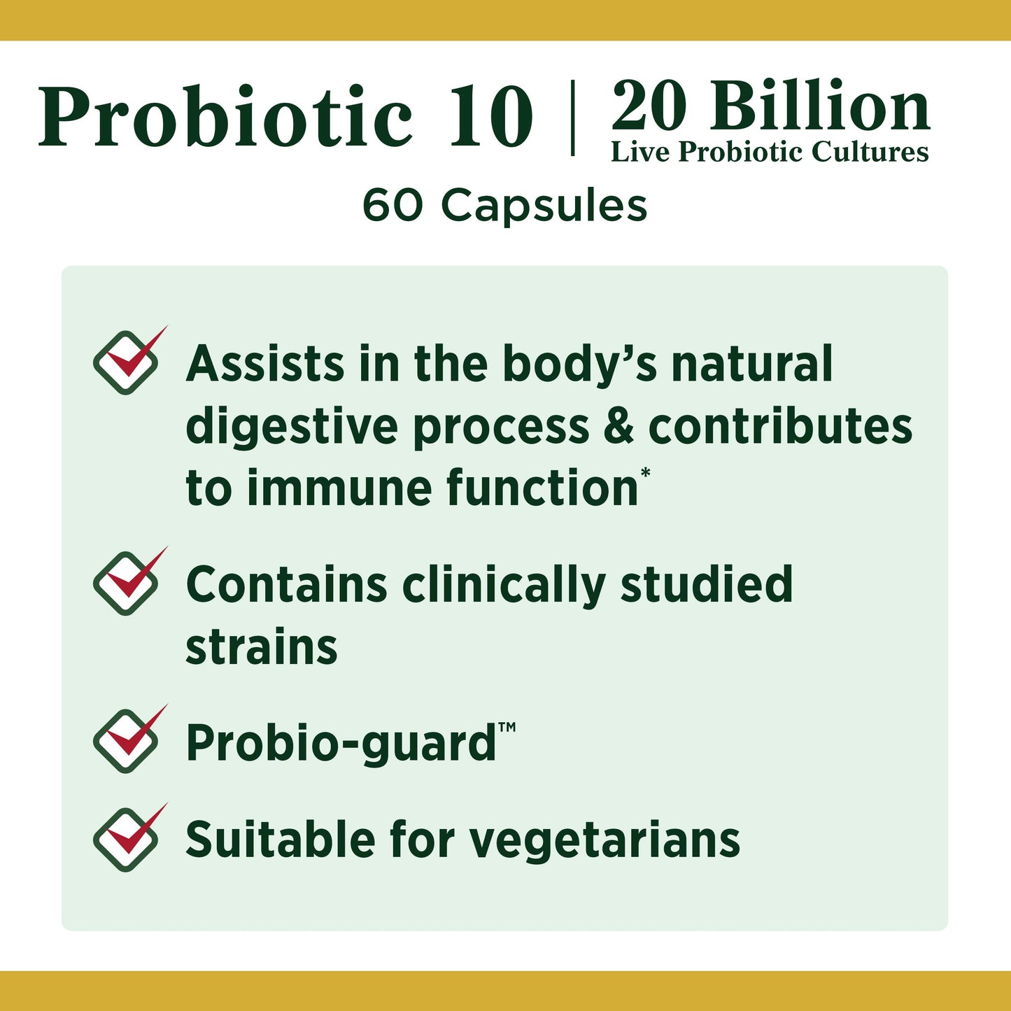 Nature's Bounty Ultra Strength Natures Advanced Probiotic 10 Capsule