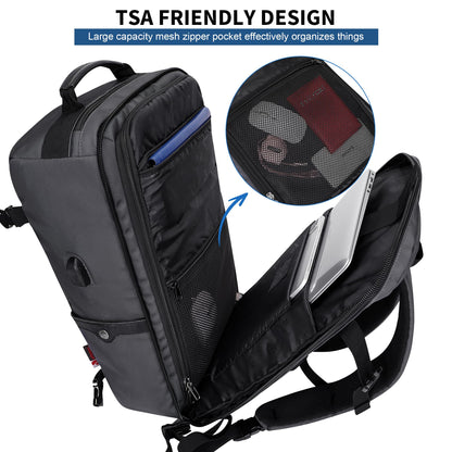 WITZMAN Travel Backpack for Men Laptop Backpack with USB Charging Port- image 8