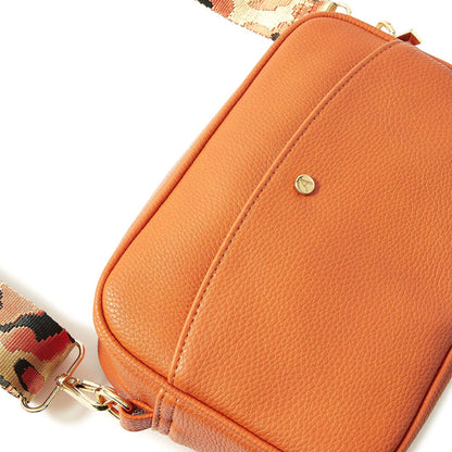 Accessorize London Women's Orange Camera Sling Bag| sling bag for woman latest |crossbody bag for women stylish |Shoulder/Crossbody Bag for Women with Adjustable Sling Srap