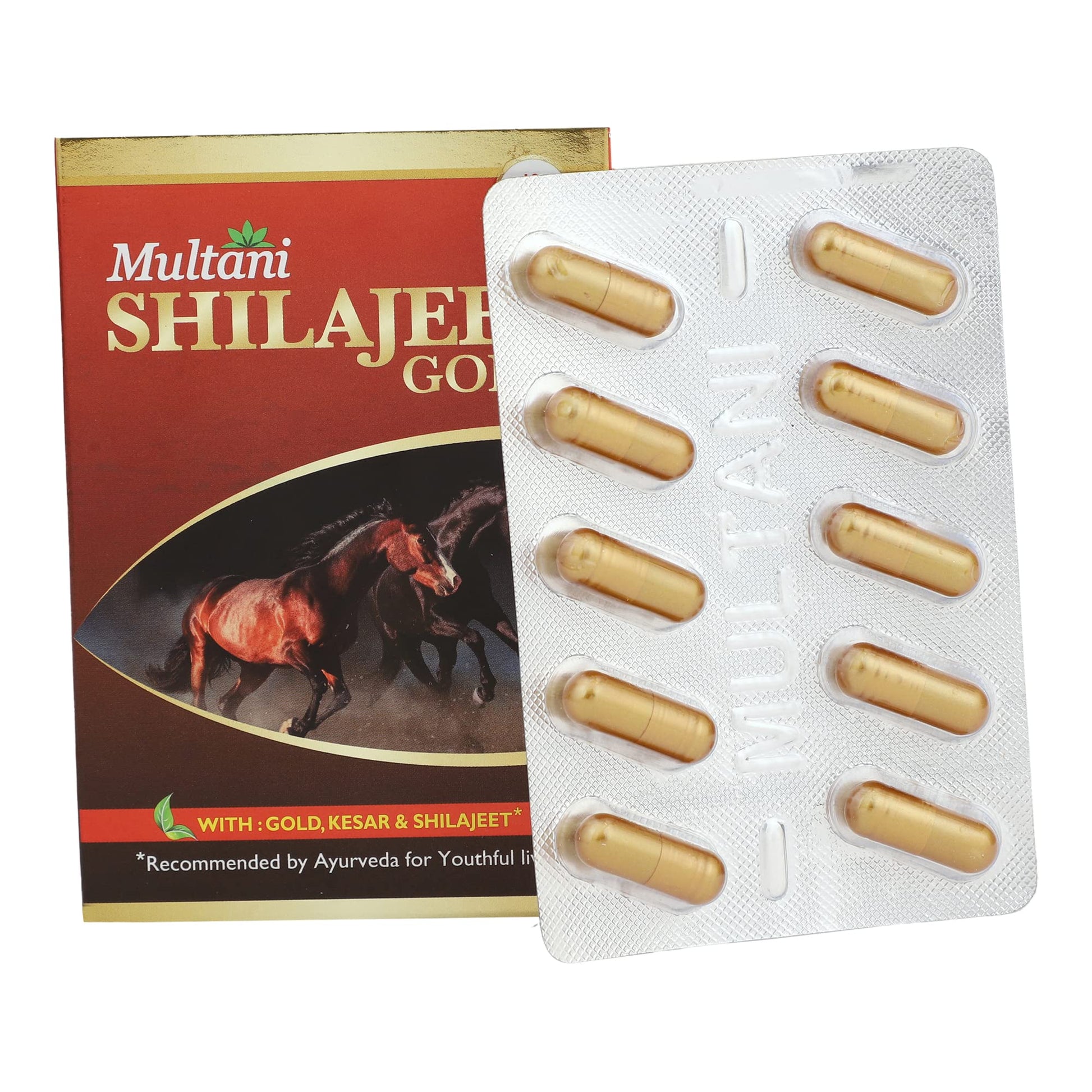 Multani Shilajeet Gold Capsule- With Gold, Kesar, Safed Musli & Shilaji- image 8