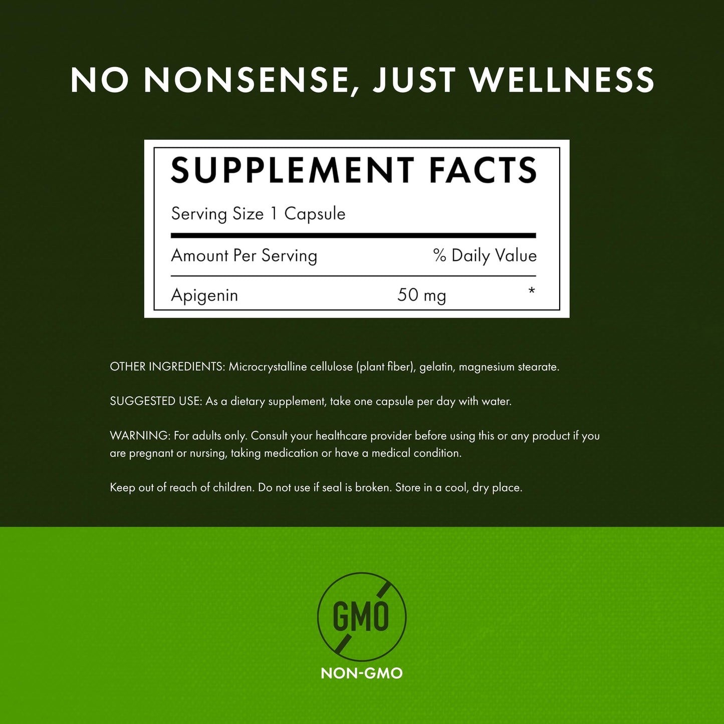 Swanson Ultra Apigenin Capsule (50 mg) -90 Capsules