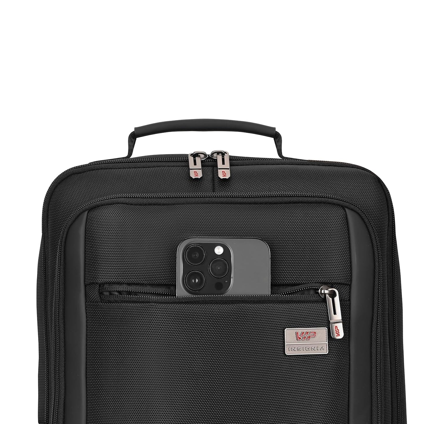 VIP VOGUE 17 Inch Compatible Laptop Backpack 27L + 5L Expandable | Water-Resistant with 3 Compartments | Padded Laptop Sleeve, Side Bottle Pocket | Office & Travel Backpack for Men & Women (Black)