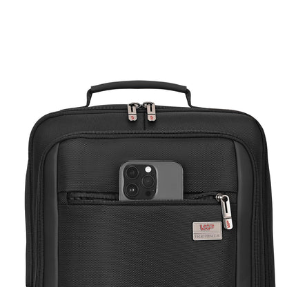 VIP VOGUE 17 Inch Compatible Laptop Backpack 27L + 5L Expandable | Water-Resistant with 3 Compartments | Padded Laptop Sleeve, Side Bottle Pocket | Office & Travel Backpack for Men & Women (Black)
